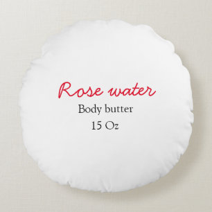 Rozen body butter voeg je tekst naam custom gewich rond kussen