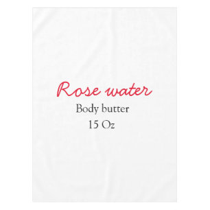 Rozen body butter voeg je tekst naam custom gewich tafelkleed