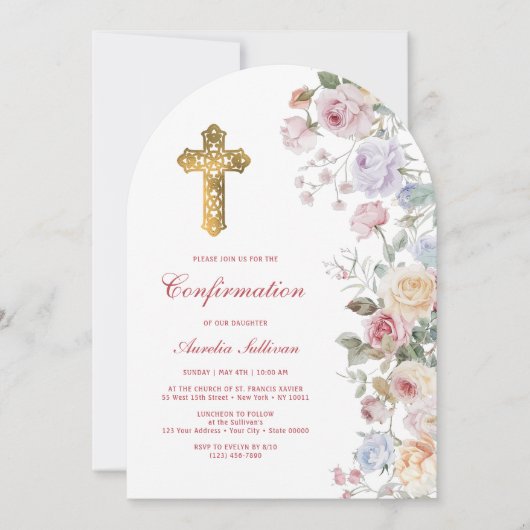 Rozen-boogbevestiging Kaart (Voorkant)