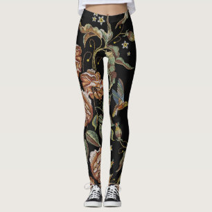 Rozen borduurwerk, Renaissance stijl. Leggings