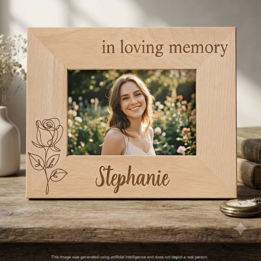 Rozen Botanisch Memoriam Moeder Tribute Frame Gegraveerde Lijstjes