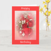 Rozen Bouquet Birthday Card Kaart (Gele Bloem)