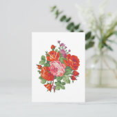 rozen bouquet briefkaart (Staand voorkant)