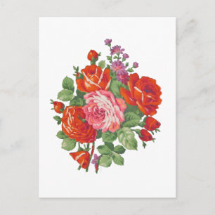  rozen bouquet briefkaart