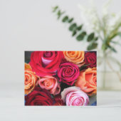 Rozen Bouquet Briefkaart (Staand voorkant)