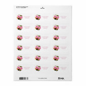 Rozen Bouquet Design Floral Art Flowers Adres Etiket (Full Sheet)