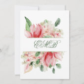 Rozen Bouquet Elegant 90th Floral Chic Birthday Kaart (Achterkant)