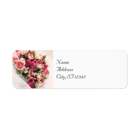 Rozen Bouquet Etiket (Voorkant)