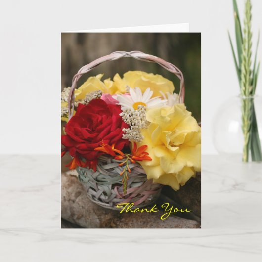 Rozen Bouquet Hartelijk dank voor uw lege Kaart (Voorkant)