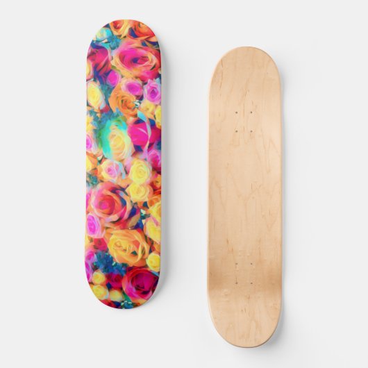 Rozen Bouquet Skateboard (Voorkant)