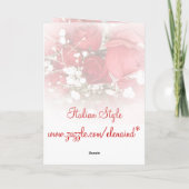 Rozen Bouquet Valentijnse kaart (Achterkant)