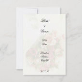 Rozen Bouquet Wedding Kaart (Achterkant)