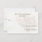 Rozen Bouquet Wedding RSVP Kaartje (Achterkant)