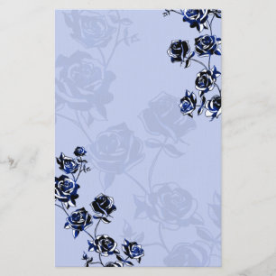 Rozen boven Bleek blauw Briefpapier