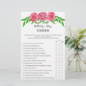 Rozen boven of onder vrijgezellenfeest (Staand voorkant)