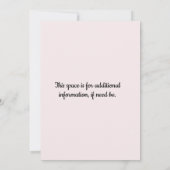  Rozen Bridal Shower Invitation Kaart (Achterkant)