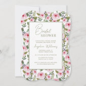Rozen Bridal Shower Invitation Kaart (Voorkant)
