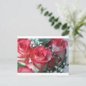 rozen briefkaart (Staand voorkant)