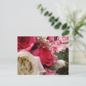 rozen briefkaart (Staand voorkant)