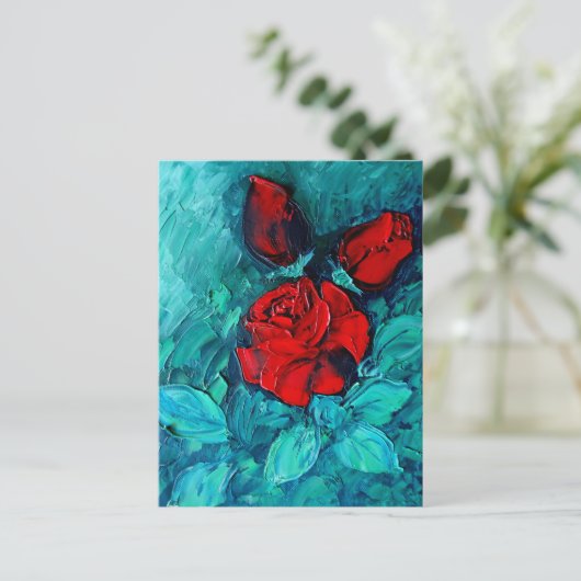 Rozen Briefkaart (Staand voorkant)