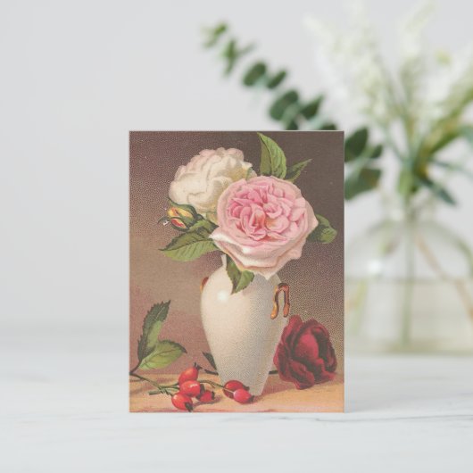  Rozen Briefkaart (Staand voorkant)