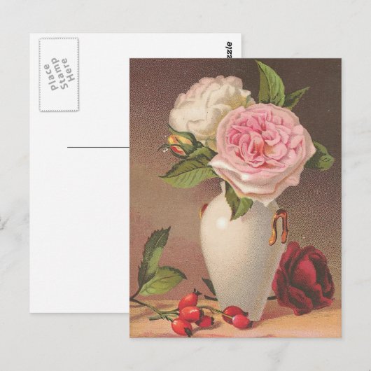  Rozen Briefkaart (Voorkant / Achterkant)