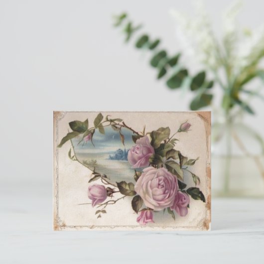 Rozen Briefkaart (Staand voorkant)