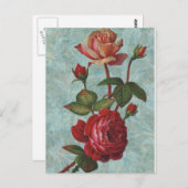  Rozen Briefkaart (Voorkant / Achterkant)