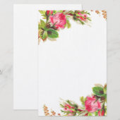 Rozen Briefpapier (Voorkant / Achterkant)