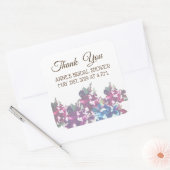 Rozen bruids doucheSticker Vierkante Sticker (Envelop)