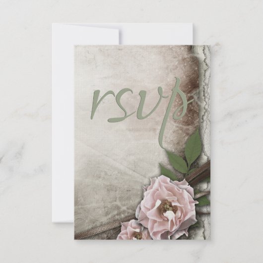  Rozen bruiloft Collectie RSVP Kaartje (Voorkant)