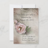  Rozen bruiloft Collectie RSVP Kaartje (Achterkant)