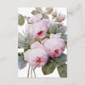  Rozen bruiloft gast details Kaart (Achterkant)