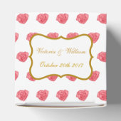 Rozen bruiloft gunst box bedankdoosjes (Bovenkant)