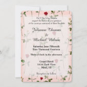 Rozen bruiloft Kaart (Voorkant)