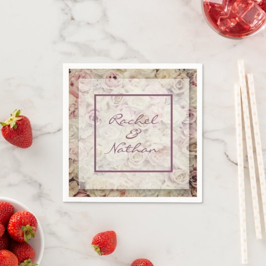 Rozen bruiloft Napkins Servet (Insitu)