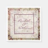 Rozen bruiloft Napkins Servet (Voorkant)