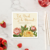  Rozen, bruiloft receptie servetten (Insitu)