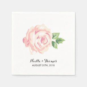  Rozen bruiloft Servetten
