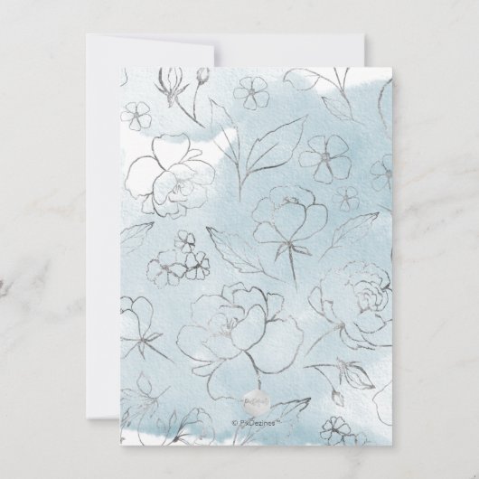 Rozen Brunch Bubble met Waterverf Kaart (Achterkant)