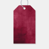 Rozen Burgundy/Cream Wedding Dank je ID584 Cadeaulabel (Achterkant)