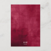 Rozen Burgundy/Cream Wedding Details ID584 Informatiekaartje (Achterkant)
