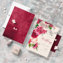 Rozen Burgundy/Cream Wedding ID584