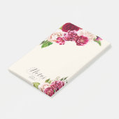 Rozen Burgundy/Cream Wedding ID584 Post-it® Notes (Schuin)