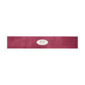 Rozen Burgundy/Cream Wedding ID584 Uitnodigingen Wikkel (Vlak)