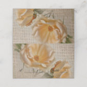  Rozen & Burlap - Wedding Place Cards Plaatskaartje (Buitenkant ongevouwen)