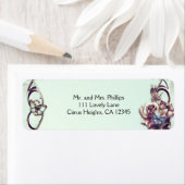 Rozen & Butterflies Bronze Quinceañera Party Etiket (Insitu)