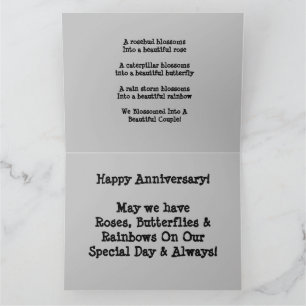 Rozen Butterflies en Rainbows Kaart