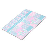 Rozen, Butterflies, Faux Patchwork Notitieblok, Jo Notitieblok (Schuin)