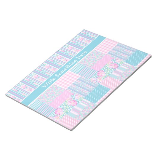 Rozen, Butterflies, Faux Patchwork Notitieblok, Jo Notitieblok (Schuin)